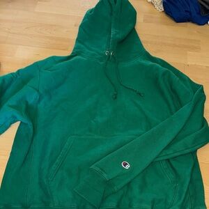 Champion Men's Emerald Green Pullover Hoodie